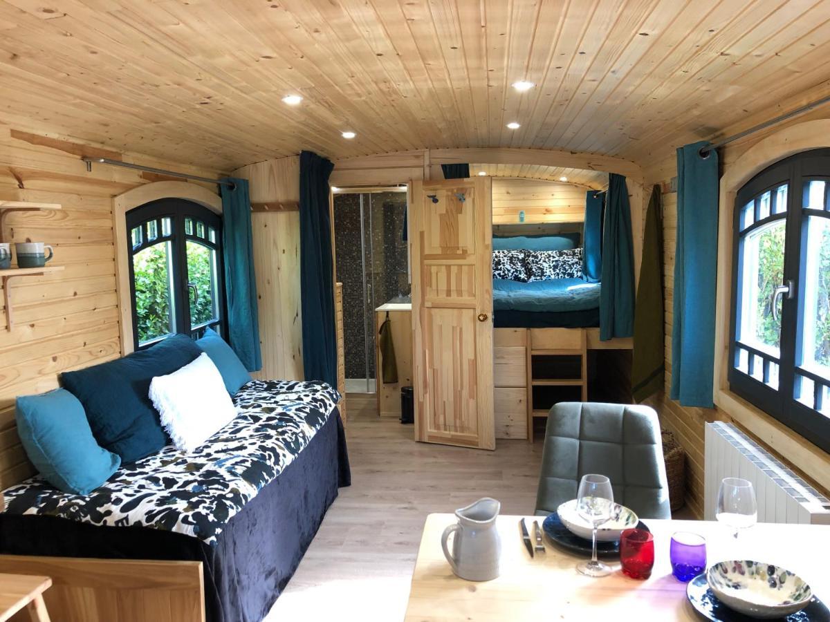 Roulotte Gites O Bien-Etre Massage Spa Sejour Bien-Etre En Hebergement Insolite Roulotte Karantez Ou En Gites Melon Ou Yock A 800 M Des Plages Maison D'Hote Drogou Porspoder Exterior foto