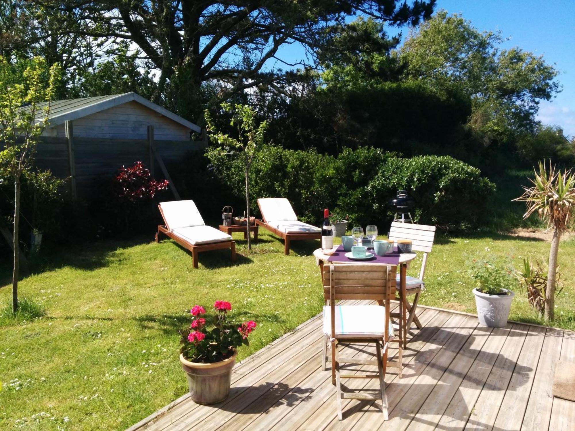 Roulotte Gites O Bien-Etre Massage Spa Sejour Bien-Etre En Hebergement Insolite Roulotte Karantez Ou En Gites Melon Ou Yock A 800 M Des Plages Maison D'Hote Drogou Porspoder Exterior foto